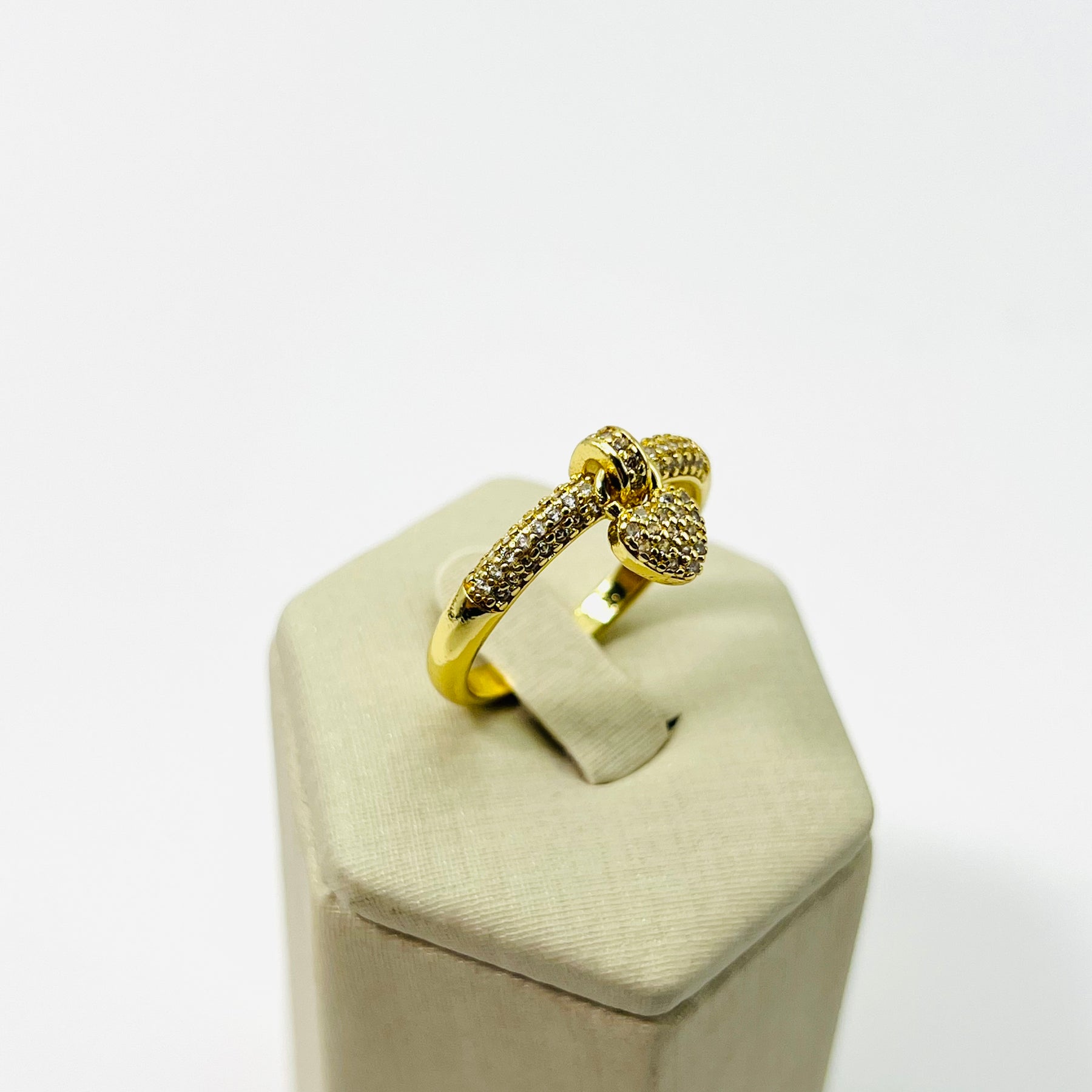 Anel Kaya Vasques Semijóias Banhado A Ouro Zircônia