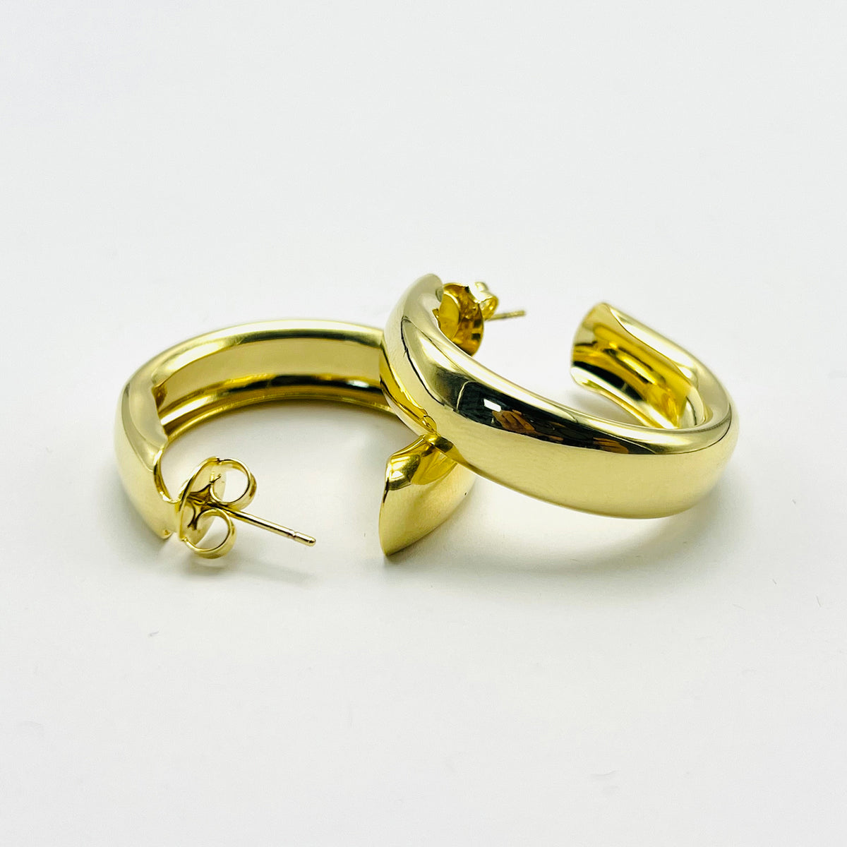 Brinco Argola Grossa Banhado em Ouro 18K Vasques Semijóias