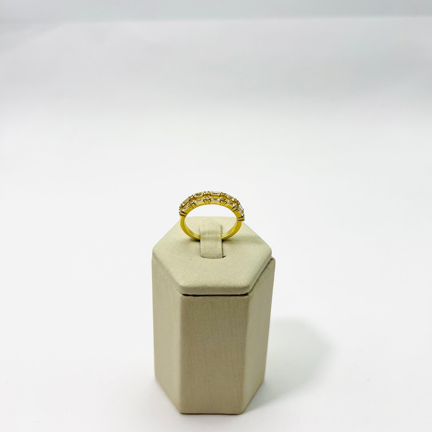 Anel Selene Aro Duplo Banhado A Ouro 18k Vasques Semijóias