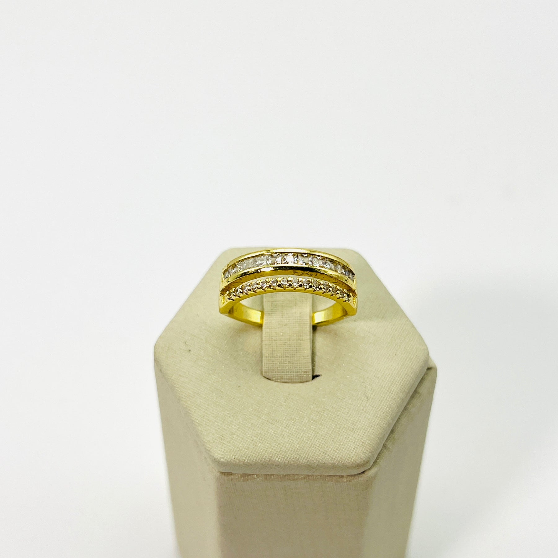 Anel Aro Duplo Brilhante