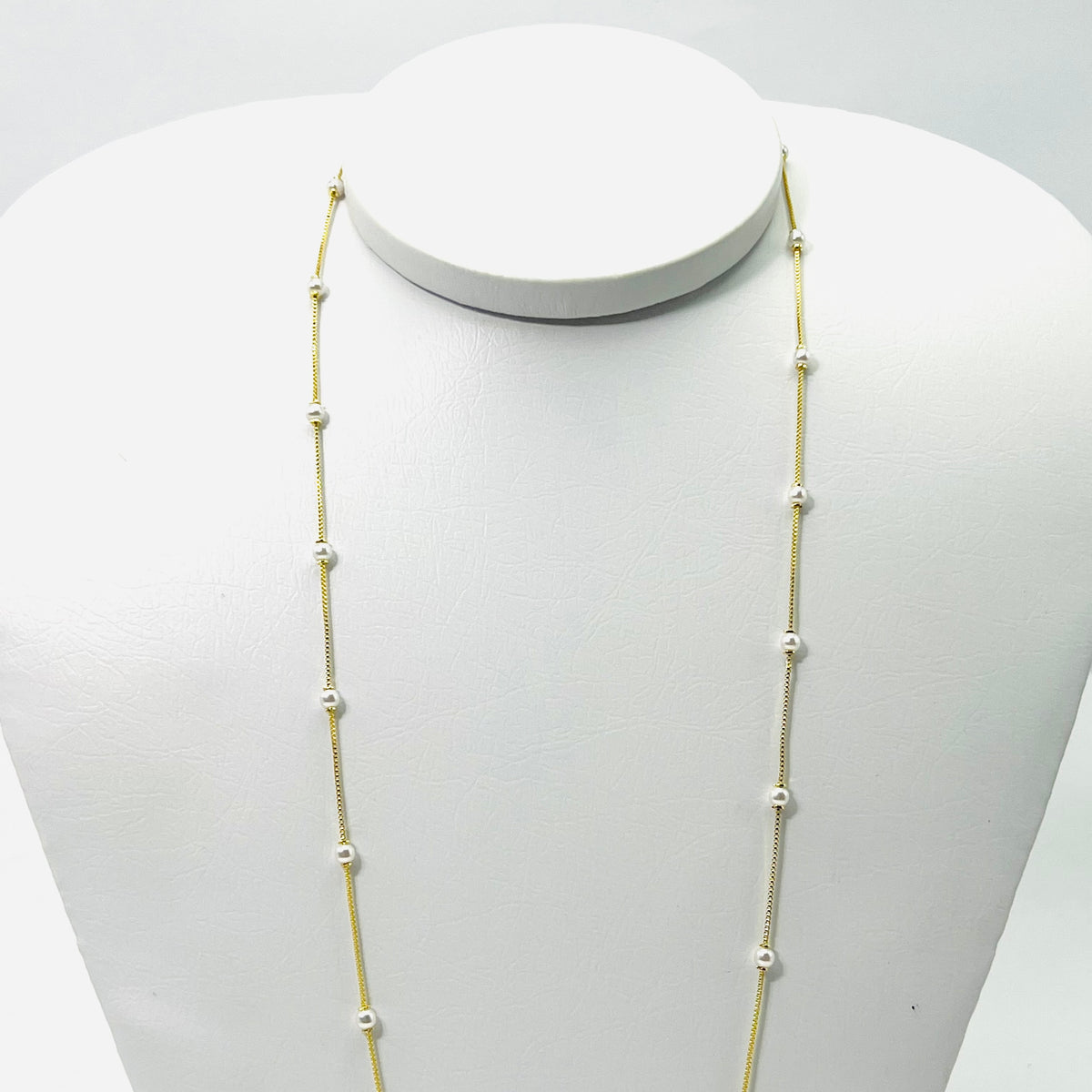 Colar Perolas Intercaladas