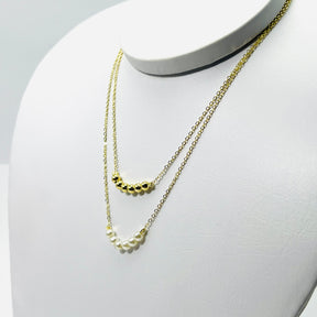 Cola Duplo Pérolas E Bolas