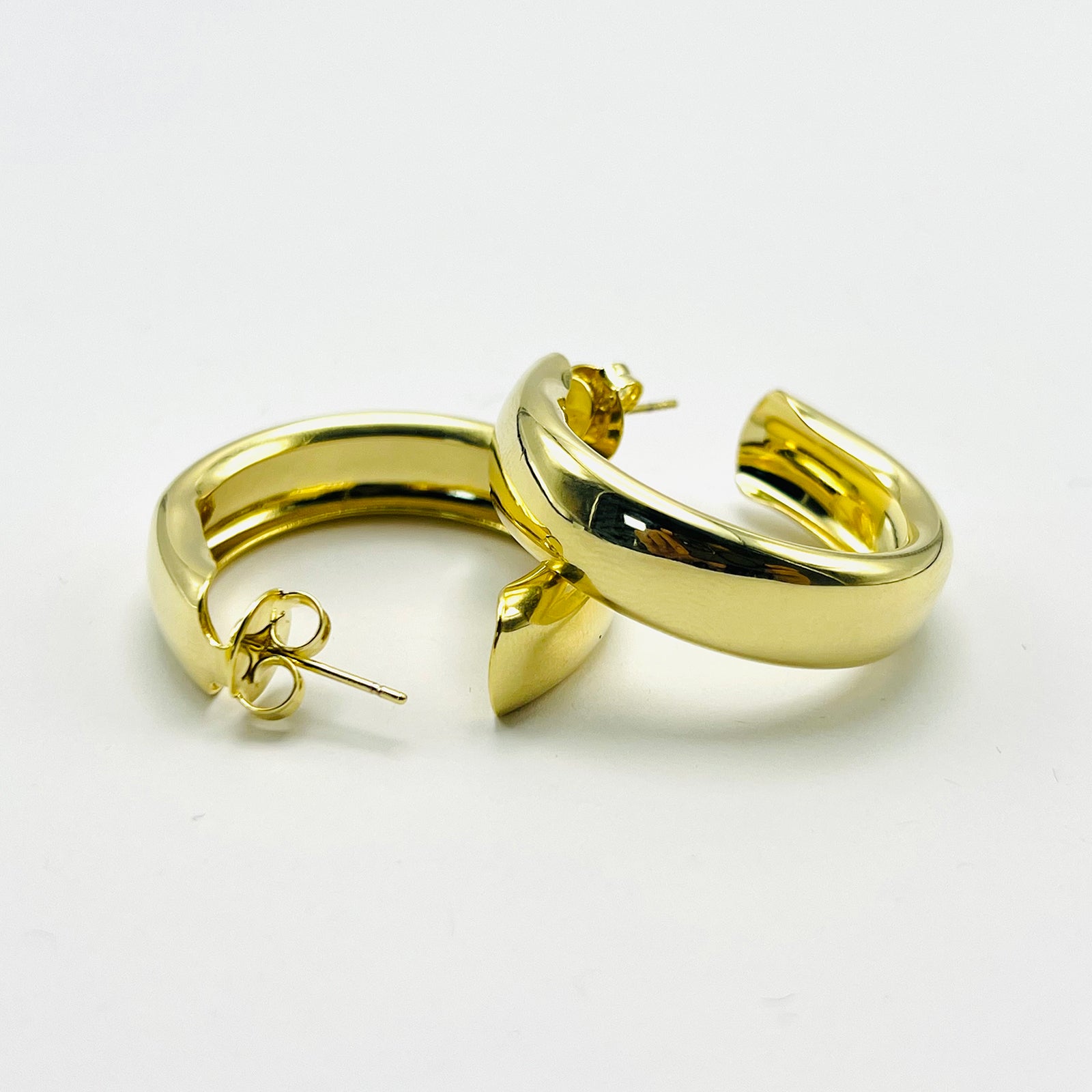 Brinco Argola Grossa Banhado em Ouro 18K Vasques Semijóias