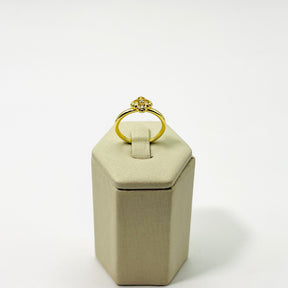 Anel Flor Semijoia Vasques Com Zircônia Delicado