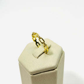 Anel Nara Geométrico Vasques Semijóias Com Zircônias