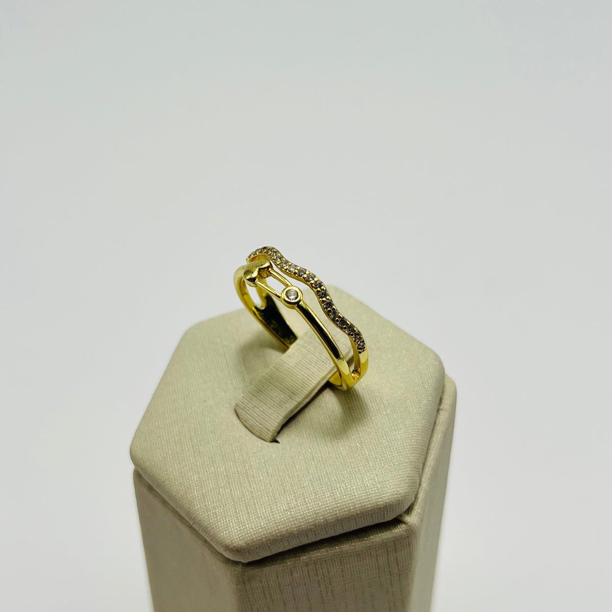 Anel Yara Vasques Semijóias Banhado A Ouro Com Coração