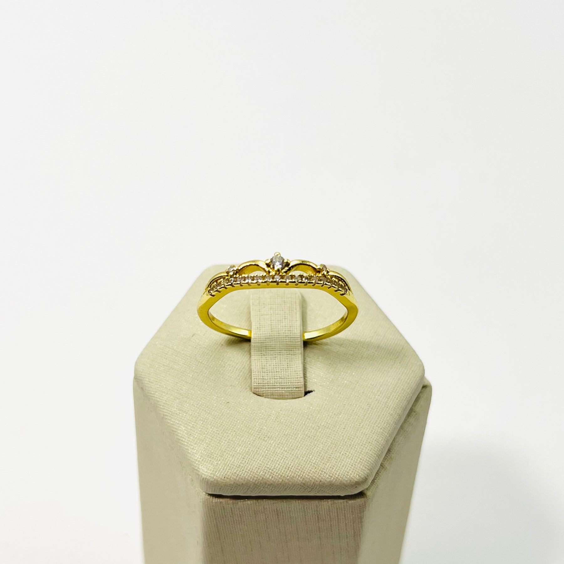 Anel Coroa Vasques Semijóias Com Zircônia Delicado