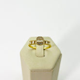 Anel Solitário 16 Pedras