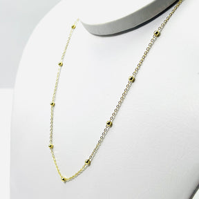 Colar Bolinhas Douradas