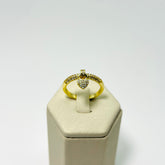 Anel Kaya Vasques Semijóias Banhado A Ouro Zircônia