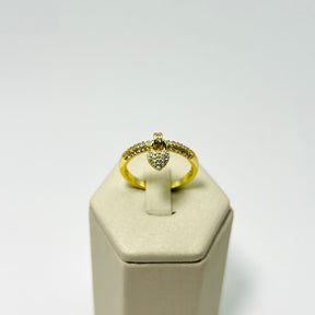 Anel Kaya Vasques Semijóias Banhado A Ouro Zircônia