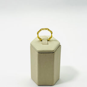 Anel Nara Geométrico Vasques Semijóias Com Zircônias