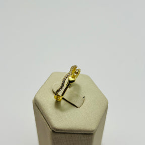 Anel Yara Vasques Semijóias Banhado A Ouro Com Coração