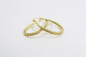 Brinco Argola Trançada