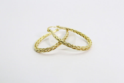 Brinco Argola Trançada