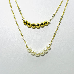 Cola Duplo Pérolas E Bolas