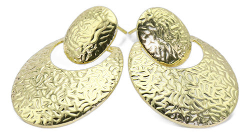 Brinco Meia Lua Texturizada