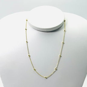 Colar Bolinhas Douradas