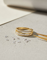 Anel Aro Duplo Brilhante