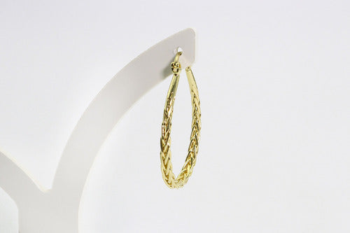 Brinco Argola Trançada