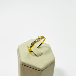 Anel Coroa Vasques Semijóias Com Zircônia Delicado