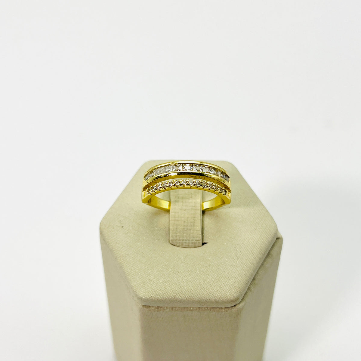 Anel Aro Duplo Brilhante