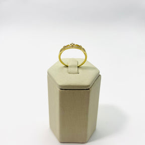 Anel Coroa Vasques Semijóias Com Zircônia Delicado