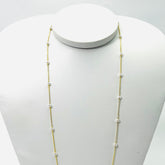 Colar Perolas Intercaladas