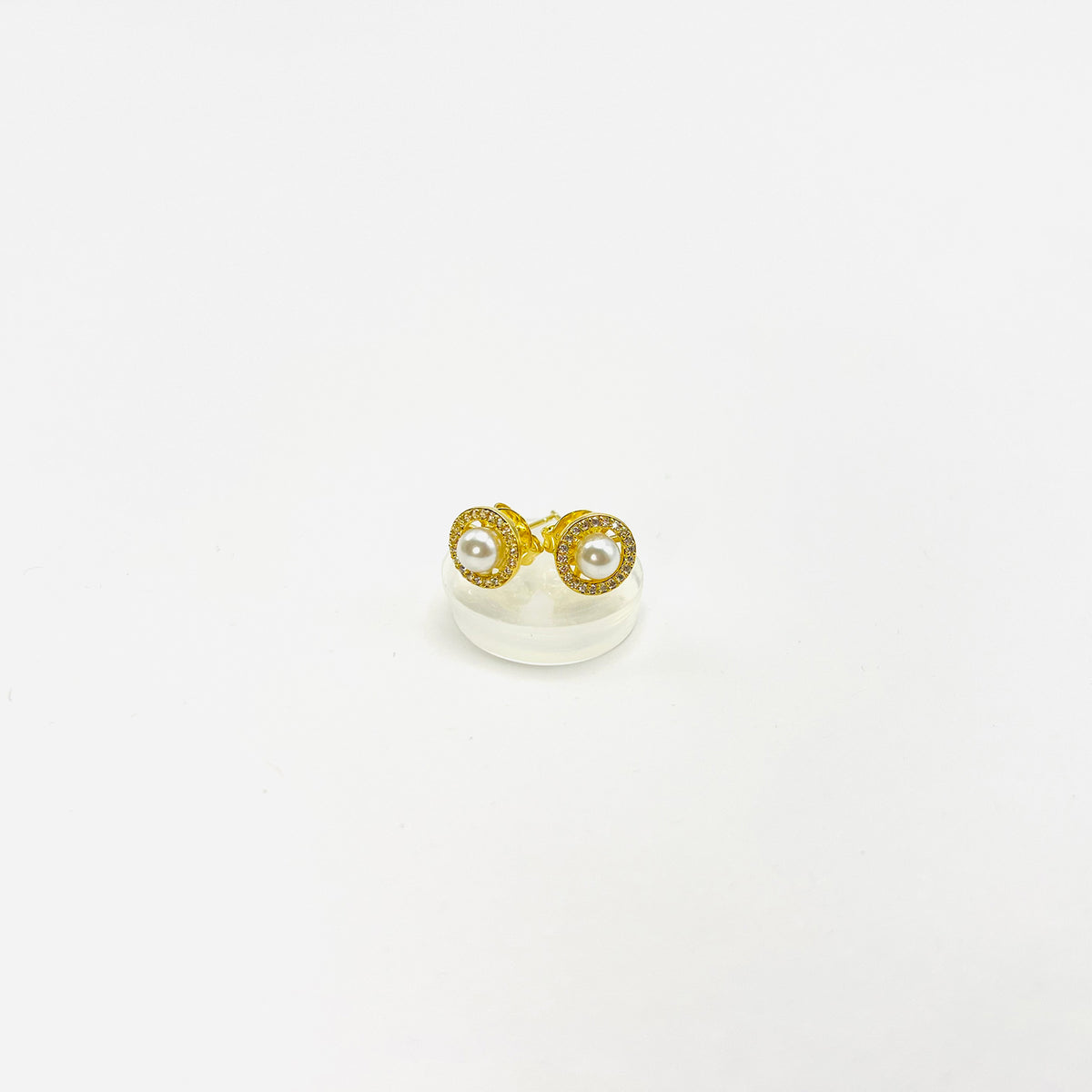 Brinco Pérola com Zircônia Vasques Semijóias